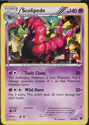 2011 Black & White: Emerging Powers #40/98 Promo (Cracked Ice)