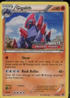 2011 Black & White: Emerging Powers #53/98 Promo (Prerelease - STAFF)