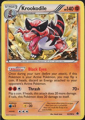 2011 Black & White: Emerging Powers #62/98 Promo (Cracked Ice)