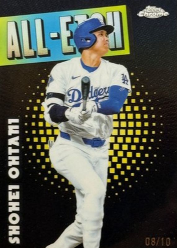 Shohei Ohtani 2025 Topps Chrome #CAE-1 All-Etch - Black Refractor /10 RAW