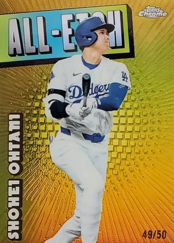 Shohei Ohtani 2025 Topps Chrome #CAE-1 All-Etch - Gold Refractor /50 RAW
