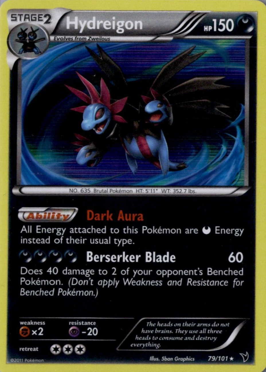 hydreigon pokemon card POKEMON Black & White PLAZMA FREEZE CARD - HYDREIGON 78/116 RARE REVER main image 1