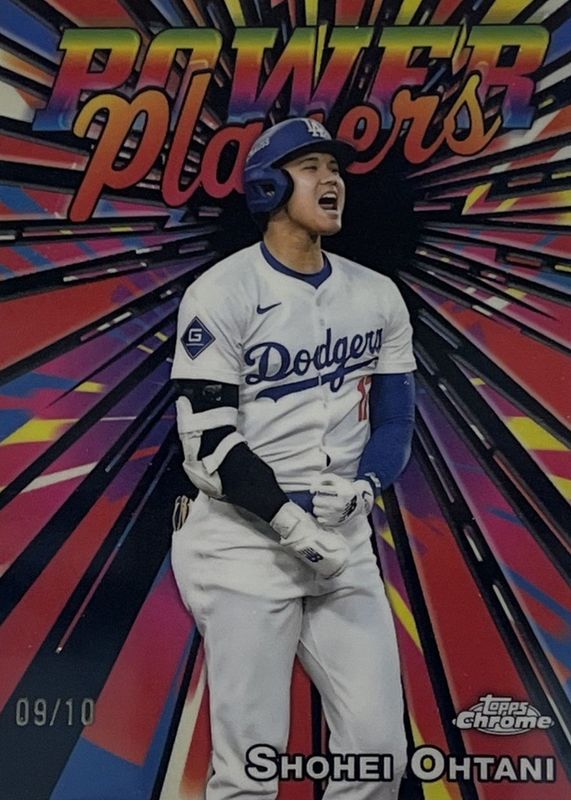 Shohei Ohtani 2025 Topps Chrome #PP-25 Power Players - Black Refractor /10 RAW