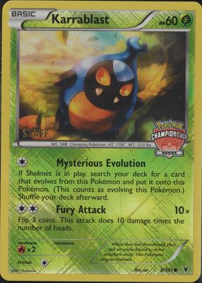 2011 Black & White: Noble Victories #008/101 Promo (City Championships - STAFF)