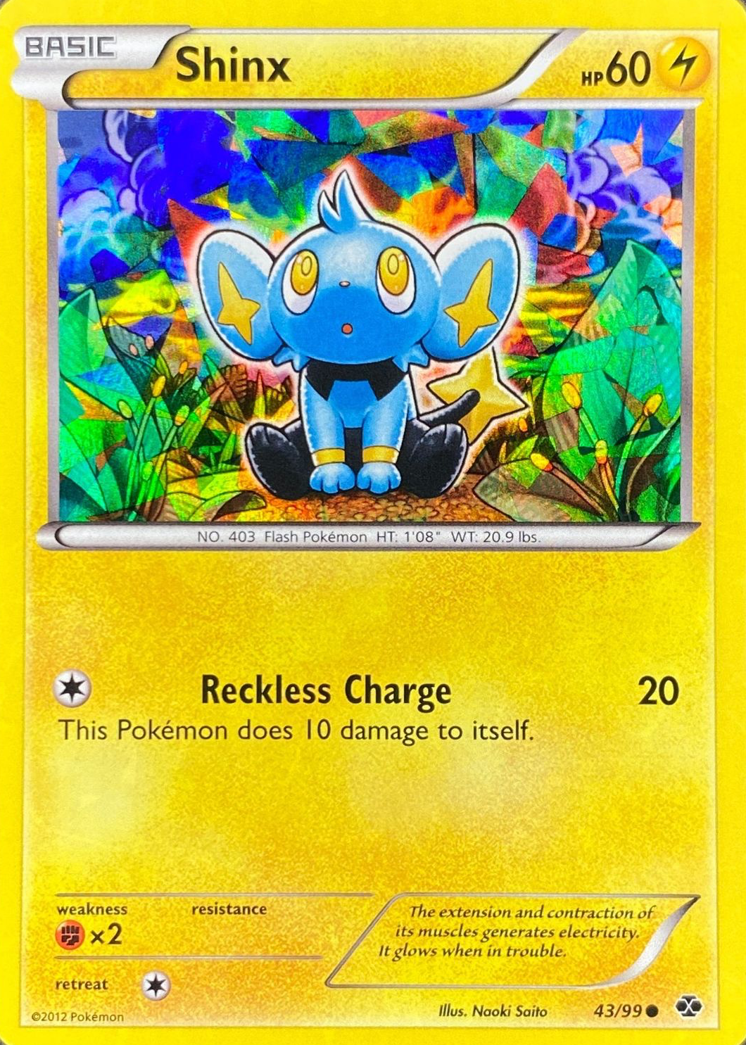 shinx pokemon card price shiny Pokemon Black & White Next Destinies Common Shinx #42 The item available is listed in the Title Shinx - DP Black Star
