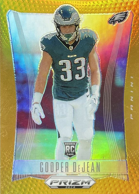 Cooper DeJean 2024 Prizm Deca #243 Gold /10 Rookie RAW