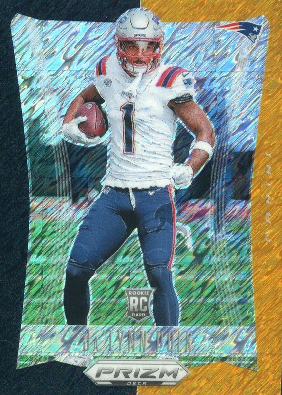 Ja'Lynn Polk 2024 Prizm Deca #212 FOTL Black Gold Shimmer /8 Rookie RAW