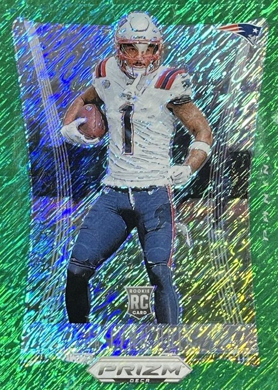 Ja'Lynn Polk 2024 Prizm Deca #212 FOTL Green Shimmer /12 Rookie RAW