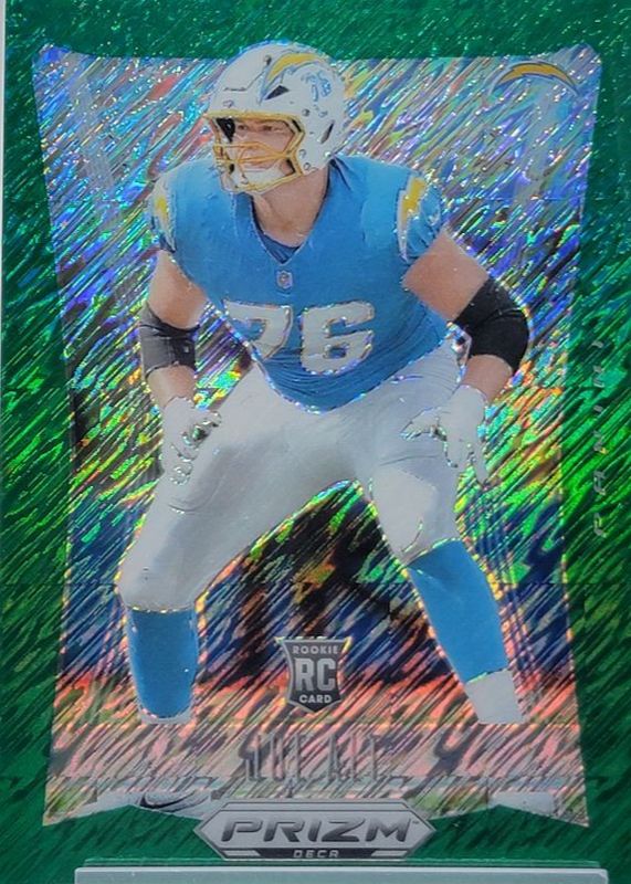 Joe Alt 2024 Prizm Deca #180 FOTL Green Shimmer /12 Rookie RAW