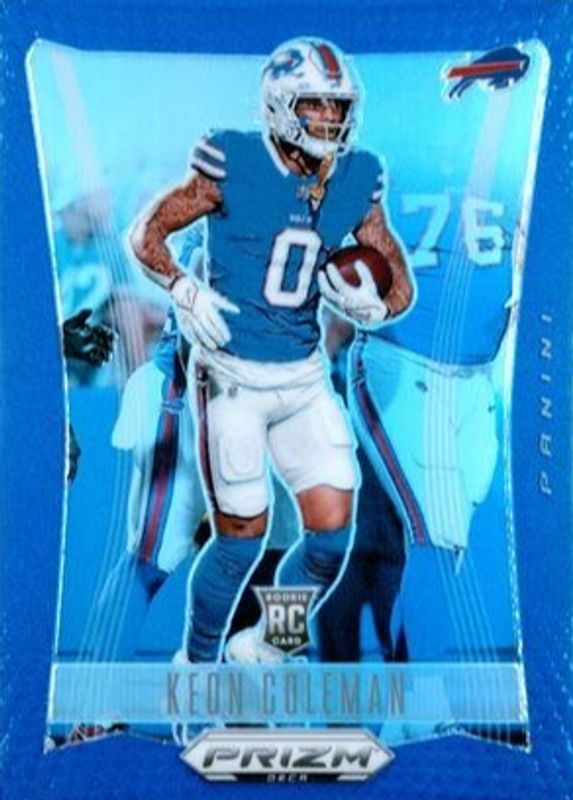 Keon Coleman 2024 Prizm Deca #33 Blue /149 Rookie RAW