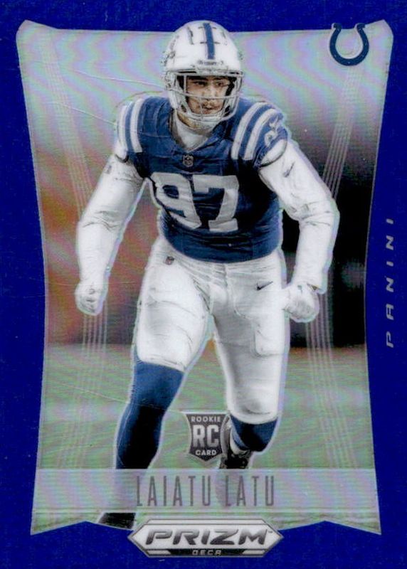 Laiatu Latu 2024 Prizm Deca #136 Blue /149 Rookie RAW