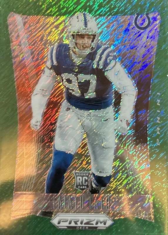 Laiatu Latu 2024 Prizm Deca #136 FOTL Green Shimmer /12 Rookie RAW