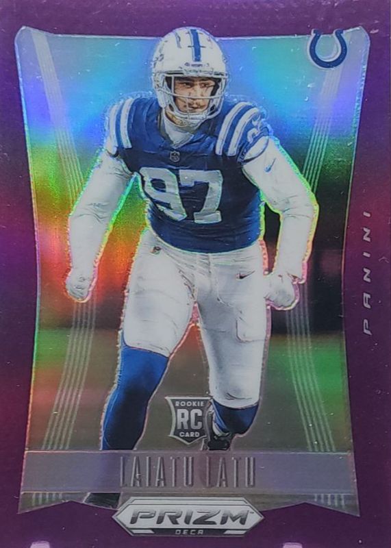 Laiatu Latu 2024 Prizm Deca #136 Purple /99 Rookie RAW