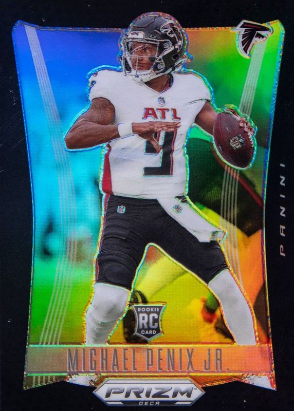 Michael Penix Jr. 2024 Prizm Deca #16 Black /1 Rookie RAW
