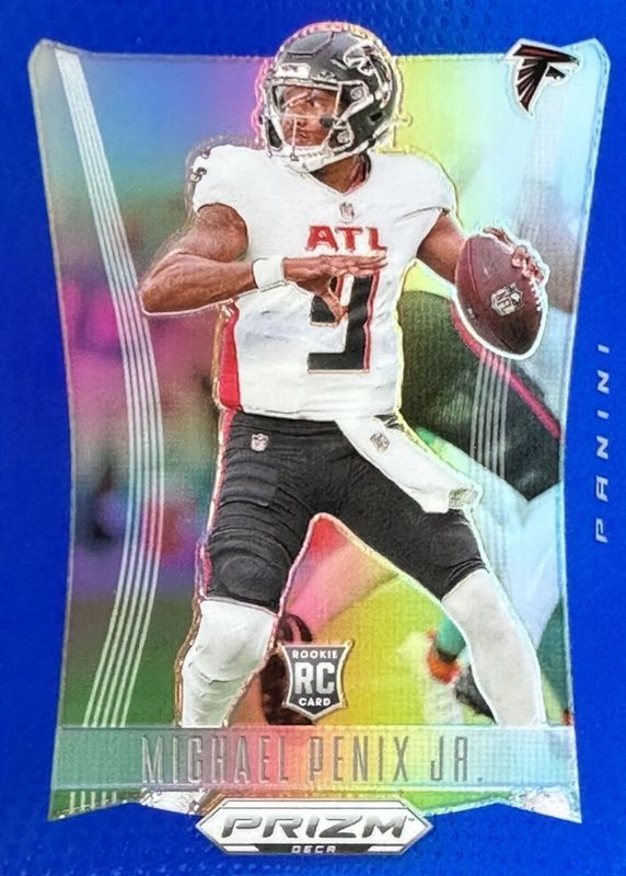 Michael Penix Jr. 2024 Prizm Deca #16 Blue /149 Rookie RAW