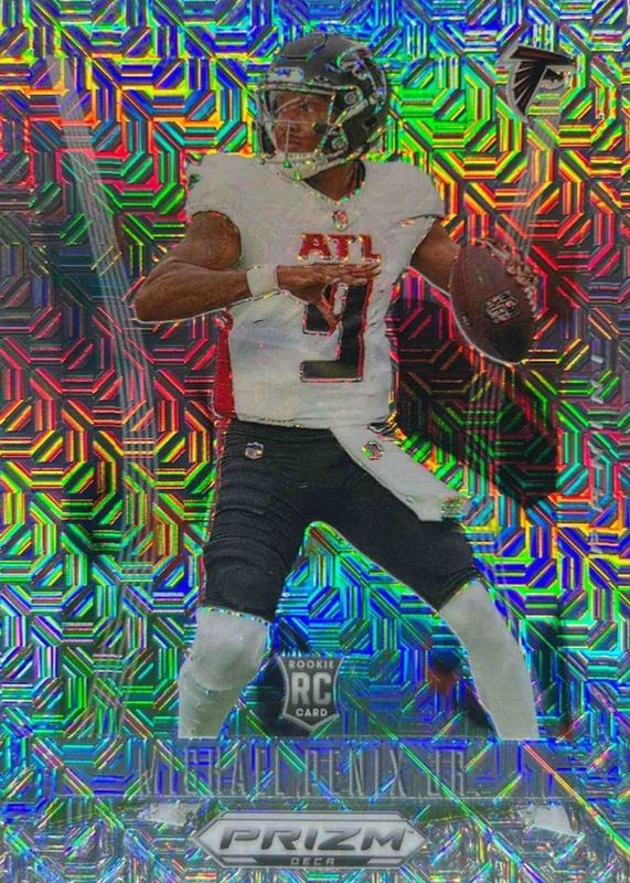 Michael Penix Jr. 2024 Prizm Deca #16 Mojo /30 Rookie RAW