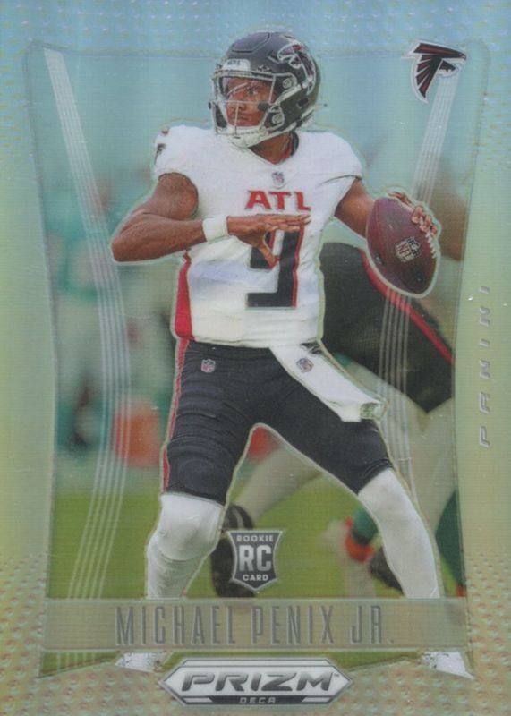 Michael Penix Jr. 2024 Prizm Deca #16 Silver Rookie RAW
