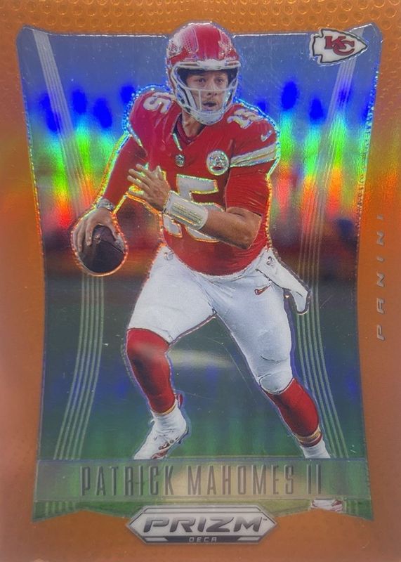 Patrick Mahomes II 2024 Prizm Deca #153 Orange /49 RAW