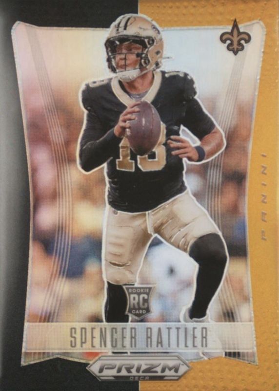 Spencer Rattler 2024 Prizm Deca #221 Black Gold /5 Rookie RAW