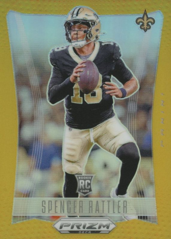 Spencer Rattler 2024 Prizm Deca #221 Gold /10 Rookie RAW