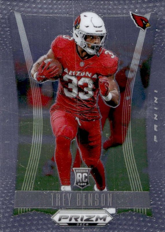 Trey Benson 2024 Prizm Deca #8 Base Rookie RAW