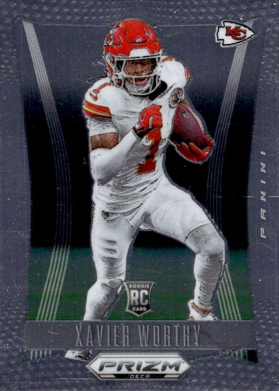 Xavier Worthy 2024 Prizm Deca #158 Base Rookie RAW