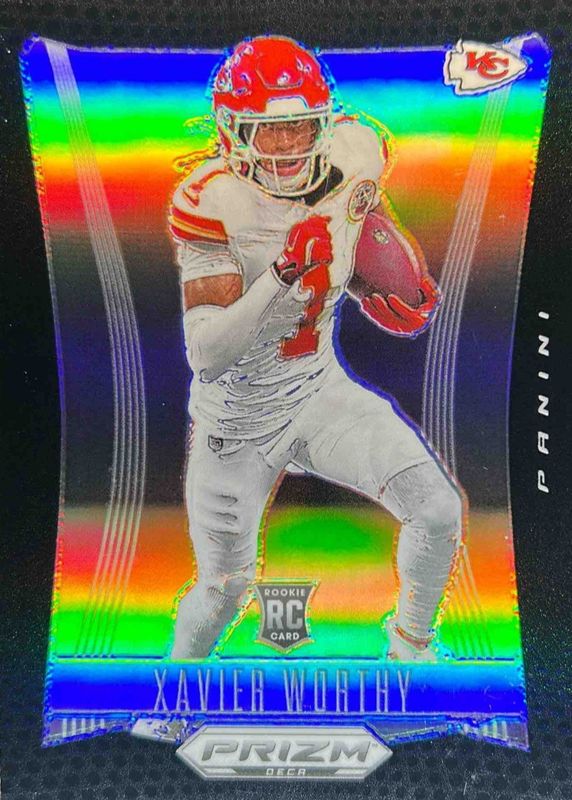 Xavier Worthy 2024 Prizm Deca #158 Black /1 Rookie RAW