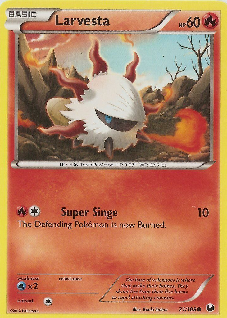 larvesta pokemon card price - Sword & Shield - Darkness Ablaze - - 029/189 If tails Larvesta 023/198 Non Holo Common