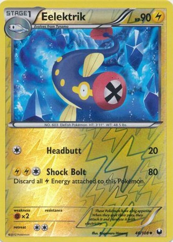 2012 Black & White: Dark Explorers #046/108 Reverse Holo