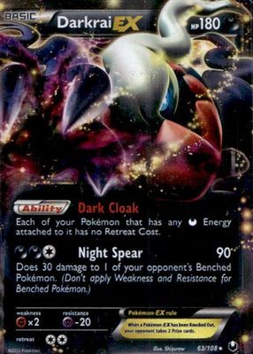 2012 Black & White: Dark Explorers #063/108 Holo
