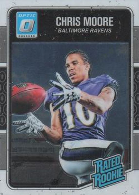 Chris Moore 2016 Optic #157 Base Rookie RAW