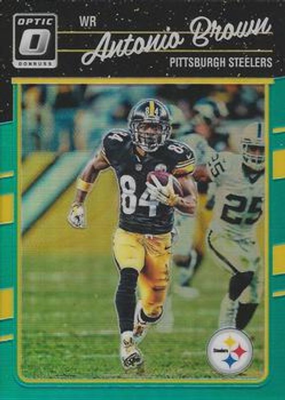 Antonio Brown 2016 Optic #82 Aqua /299 RAW