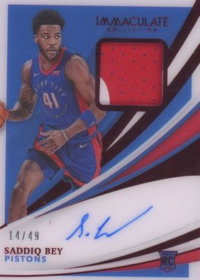 2020 Immaculate #110 Rookie Patch Auto - Red /49