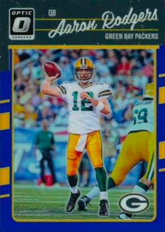 Aaron Rodgers 2016 Optic #36 Blue /149 RAW