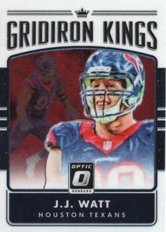 JJ Watt 2016 Optic #30 Gridiron Kings RAW