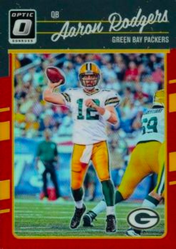 Aaron Rodgers 2016 Optic #36 Red /99 RAW