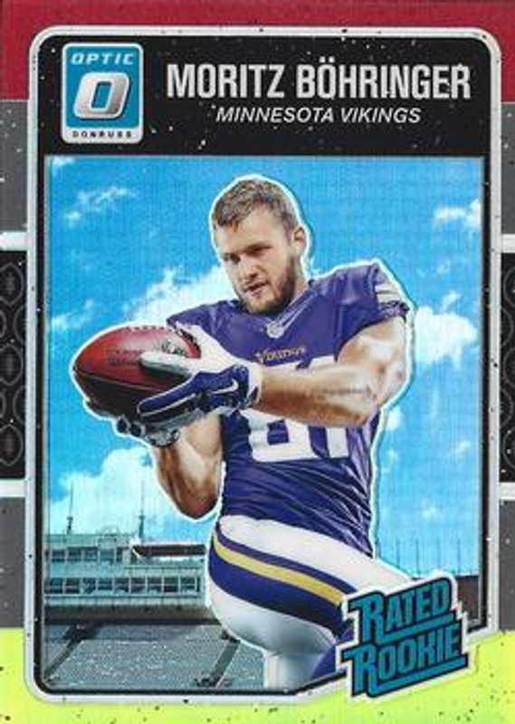 Moritz Bohringer 2016 Optic #167 Red & Yellow Rookie RAW