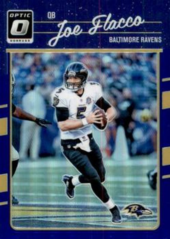 Joe Flacco 2016 Optic #7 Blue /149 RAW