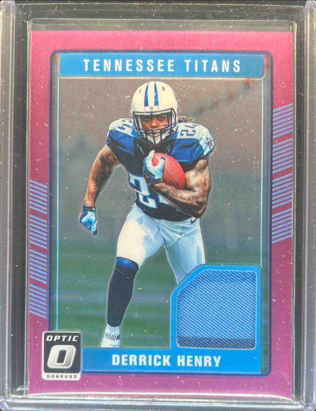 Derrick Henry 2016 Optic #DRT-DH Rookie Threads - Pink RAW
