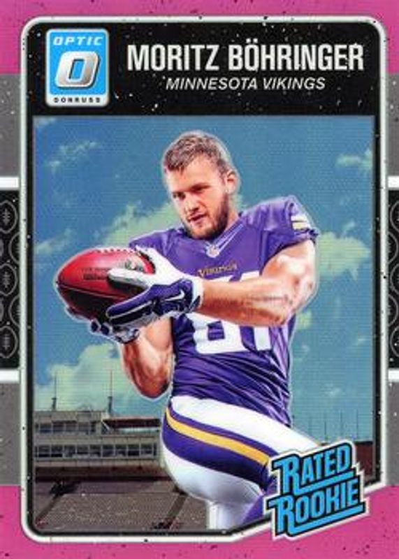 Moritz Bohringer 2016 Optic #167 Pink Rookie RAW