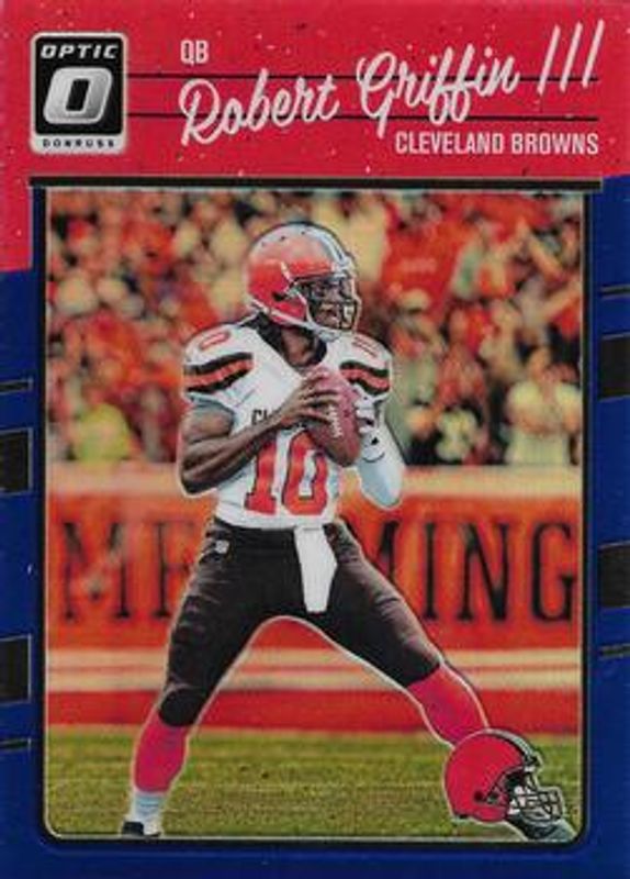 Robert Griffin III 2016 Optic #23 Blue /149 RAW