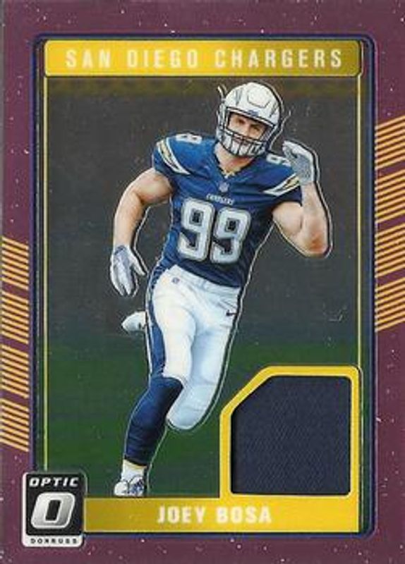 Joey Bosa 2016 Optic #DRT-JB Rookie Threads - Pink RAW