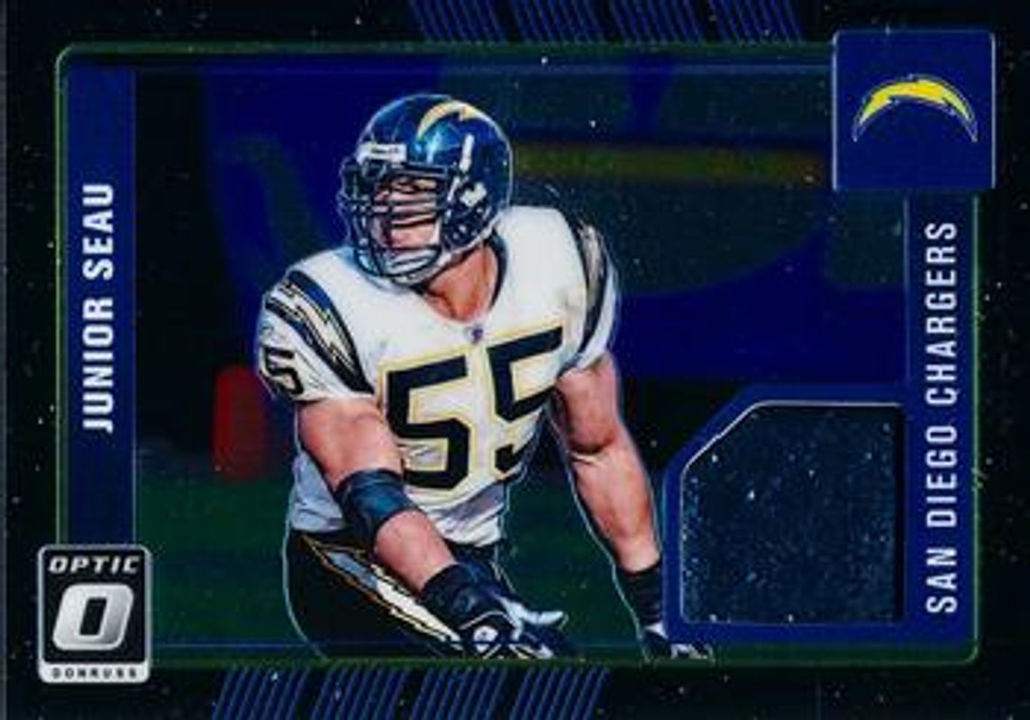 Junior Seau 2016 Optic #15 Donruss Threads - Prime /25 RAW