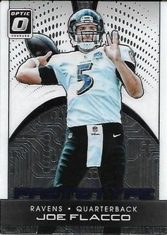 Joe Flacco 2016 Optic #12 Prototypes RAW