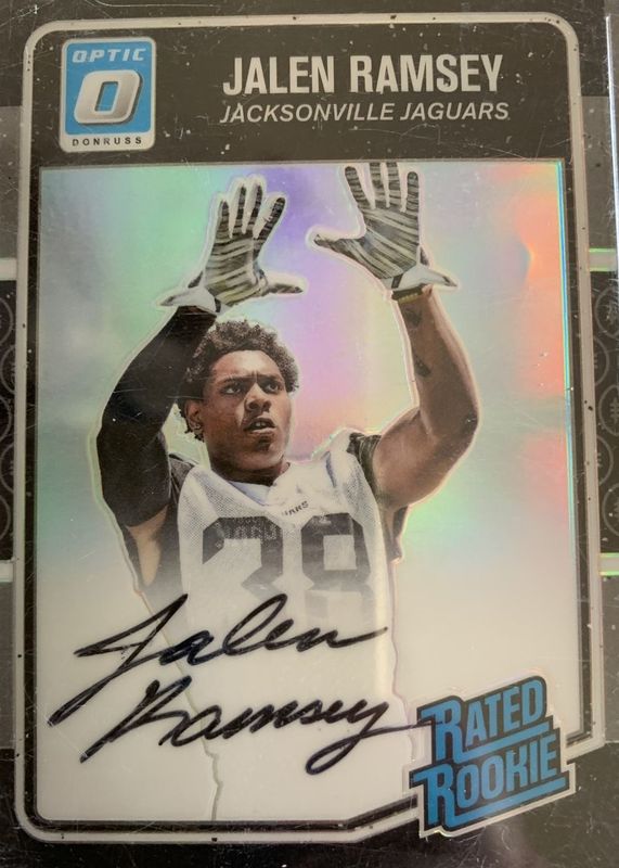 Jalen Ramsey 2016 Optic #171 Rated Rookies Autographs - Black /25 RAW