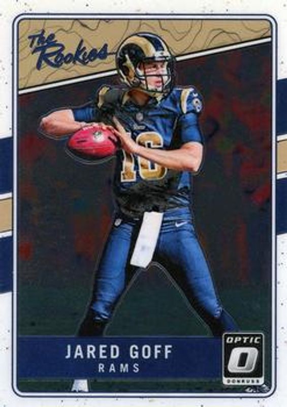 Jared Goff 2016 Optic #TR-JG The Rookies RAW