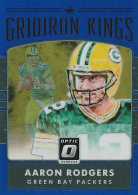 Aaron Rodgers 2016 Optic #6 Gridiron Kings - Blue /149 RAW
