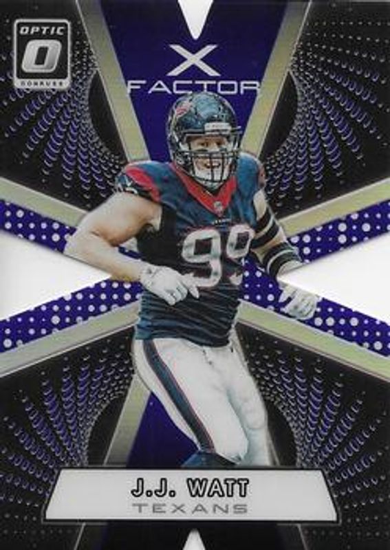 JJ Watt 2016 Optic #11 X Factor - Blue /149 RAW