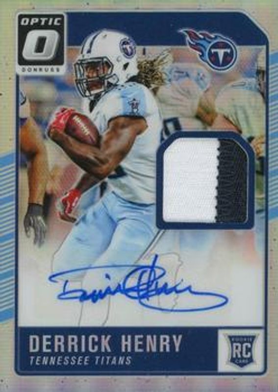 Derrick Henry 2016 Optic #RPA-DH Rookie Patch Autographs /20 RAW
