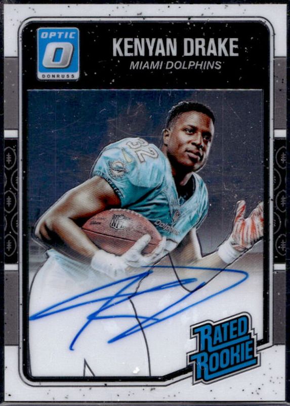 Kenyan Drake 2016 Optic #181 Rated Rookies Autographs /150 RAW